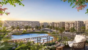 1 góc Vinhomes Đan Phượng nhìn từ ban công