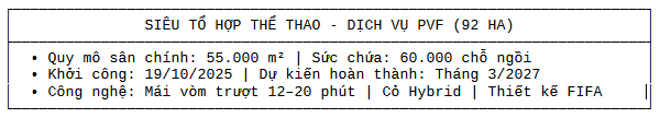 Siêu tổ hợp thể thao VPF