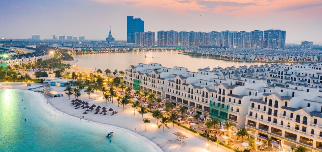 Biển nhân tạo tại Vinhomes Ocean Park