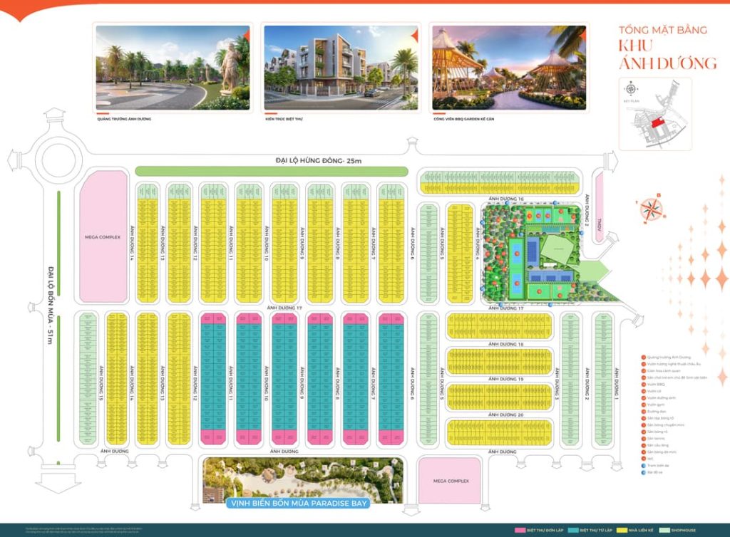 Mặt bằng phân khu Ánh Dương thuộc Ocean City