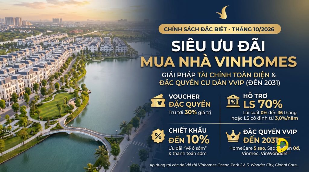 ưu đãi mua nhà vinhomes 2026